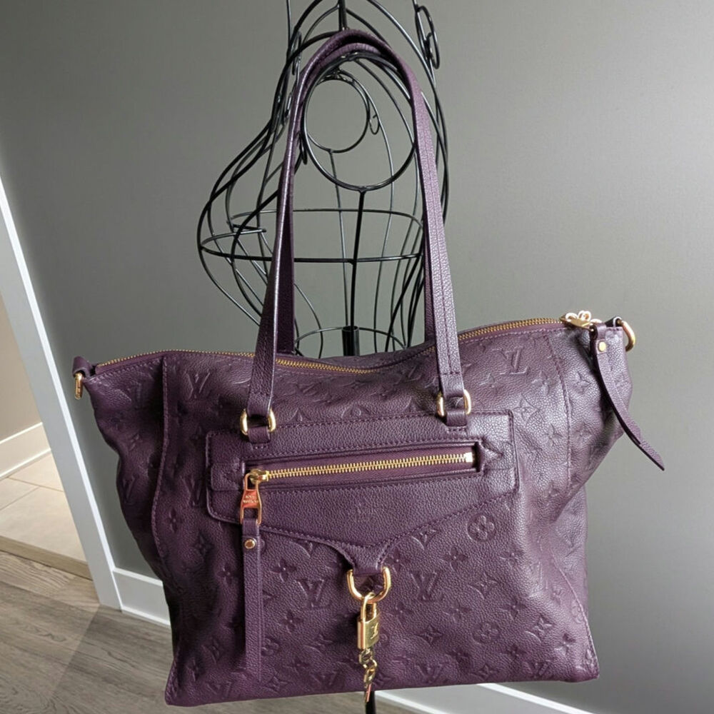 Louis Vuitton Purple Monogram Empreinte Embossed Leather Lumineuse PM Bag Purse